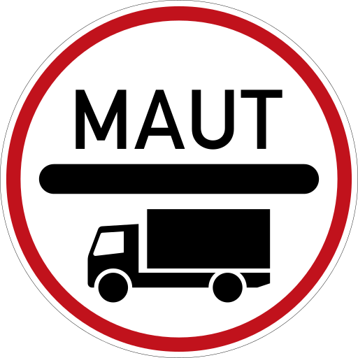 Zeichen 390 Mautpflicht nach dem Bundesfernstraßenmautgesetz
