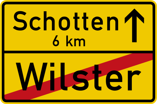 Zeichen 311 Ortstafel Rückseite