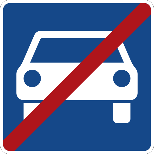 Zeichen 331.2 Ende der Kraftfahrstraße