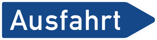 Zeichen 333 Ausfahrt von der Autobahn