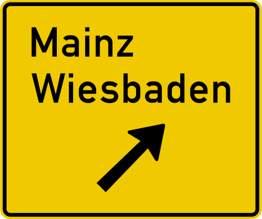 Zeichen 332.1 Ausfahrttafel auf anderen Straßen außerhalb der Autobahn