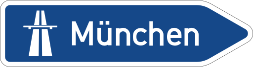 Zeichen 430 Pfeilwegweiser zur Autobahn