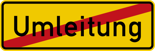 Zeichen 457.2 Ende der Umleitung
