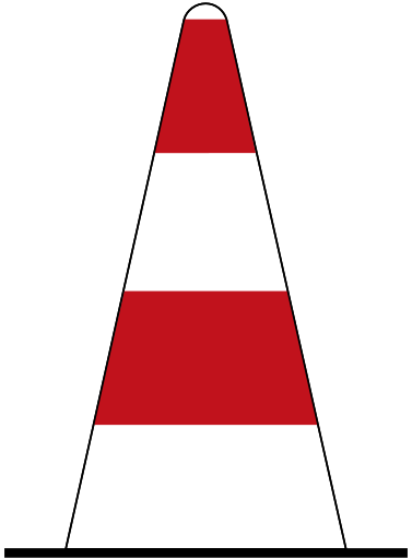Zeichen 610 Leitkegel