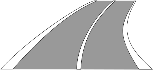 Zeichen 295 Fahrstreifenbegrenzung, Begrenzung von Fahrbahnen und Sonderwegen