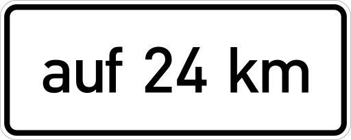 Zeichen 1001-35 Länge einer Strecke