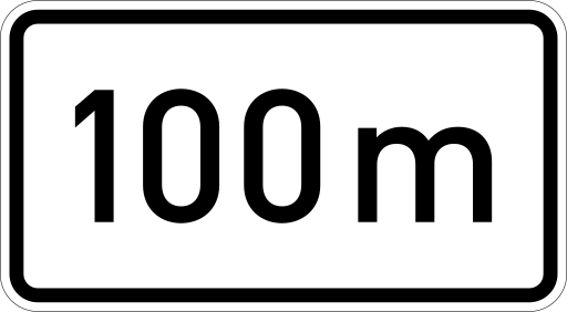 Zeichen 1004-30 Entfernungsangaben