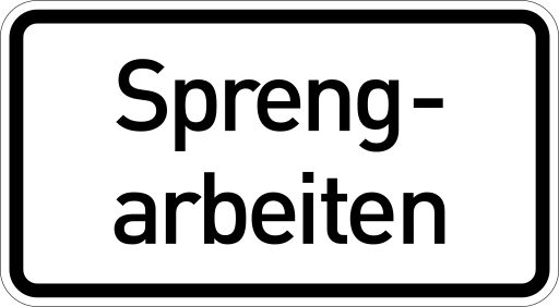 Zeichen 1007-36 Hinweise auf Gefahren durch verbale Angabe
