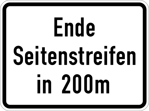 Zeichen 1007-59 Hinweise auf Gefahren durch verbale Angabe