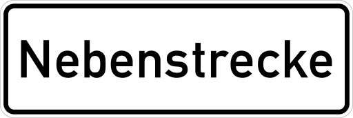 Zeichen 1012-38 Hinweis durch verbale Angabe