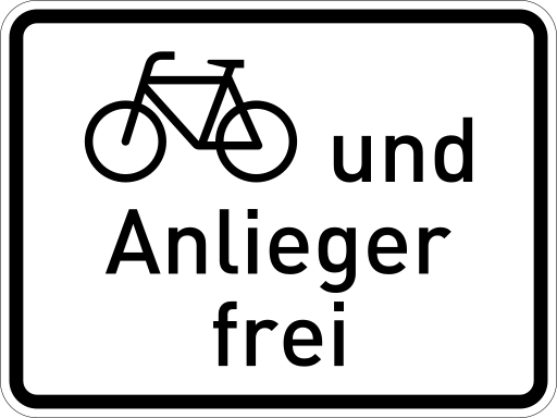 Zeichen 1020-12 Personengruppen frei (verbal oder mit Sinnbild)