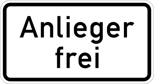 Zeichen 1020-30 Personengruppen frei (verbal oder mit Sinnbild)