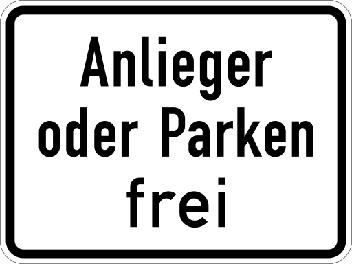 Zeichen 1020-31 Personengruppen frei (verbal oder mit Sinnbild)