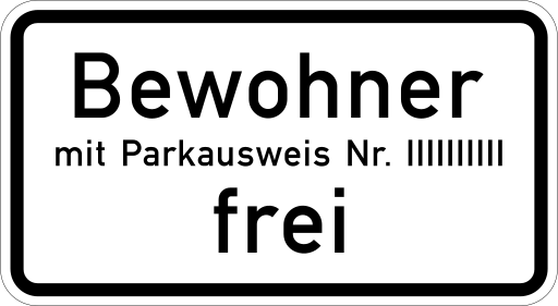 Zeichen 1020-32 Personengruppen frei (verbal oder mit Sinnbild)