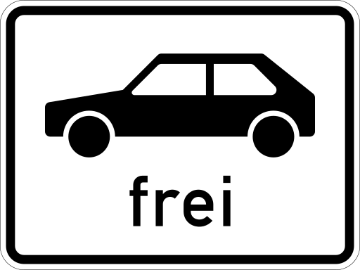 Zeichen 1024-10 mehrspurige Fahrzeuge frei neue Variante