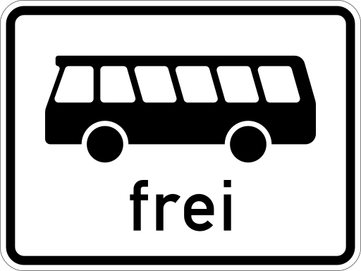 Zeichen 1024-14 mehrspurige Fahrzeuge frei neue Variante