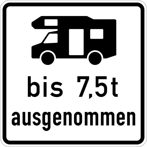 Zeichen 1024-19 mehrspurige Fahrzeuge frei neue Variante