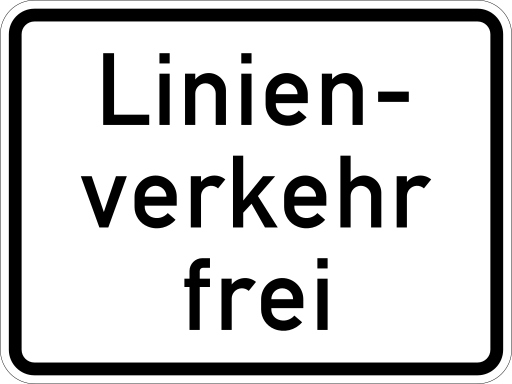 Zeichen 1026-32 besondere Fahrzeuge und Transportgüter frei (verbale Angabe)