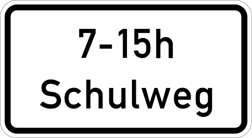 Zeichen 1040-36 Zeitangaben Stunden ohne Beschränkung auf Wochentage