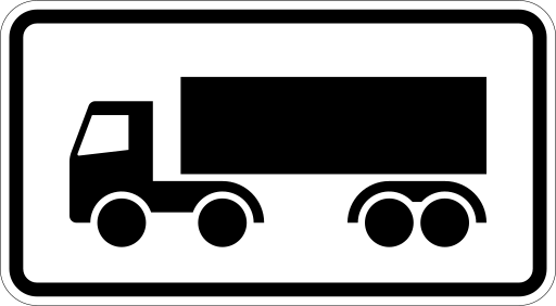 Zeichen 1048-14 mehrspurige Fahrzeuge