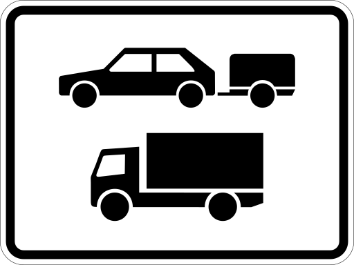 Zeichen 1048-20 mehrspurige Fahrzeuge
