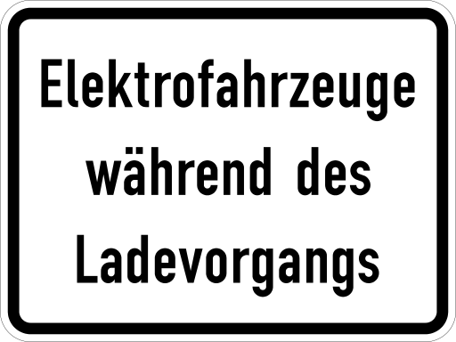 Zeichen 1050-32 Fahrzeuge (verbale Angabe)