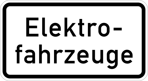 Zeichen 1050-33 Fahrzeuge (verbale Angabe)