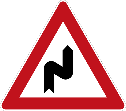 Zeichen 105 Doppelkurve