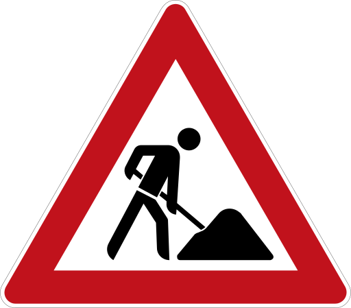 Zeichen 123 Arbeitsstelle