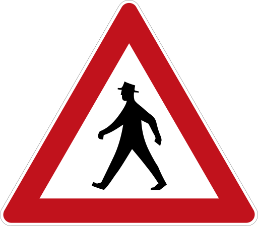 Zeichen 133 Fußgänger