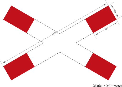 Zeichen 201 Andreaskreuz