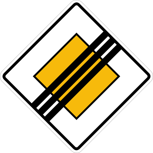 Zeichen 307 Ende der Vorfahrtstraße