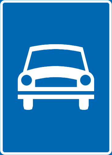 Skilt 503 Motortrafikkveg