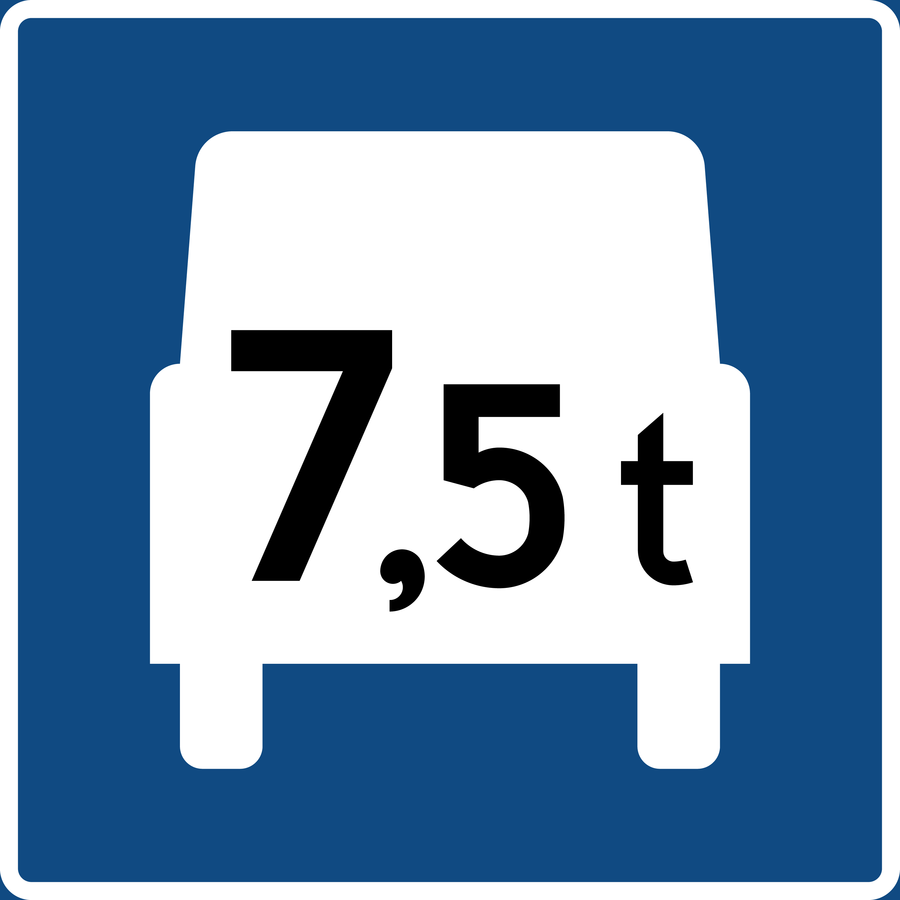 Skilt 506 Tungtrafikkfelt