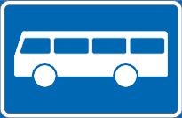 Skilt 512 Holdeplass for buss