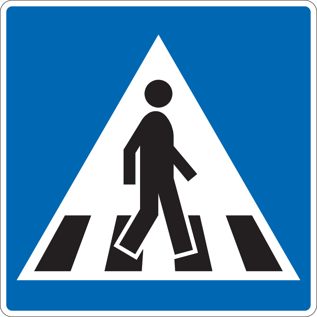 Skilt 516.V Gangfelt