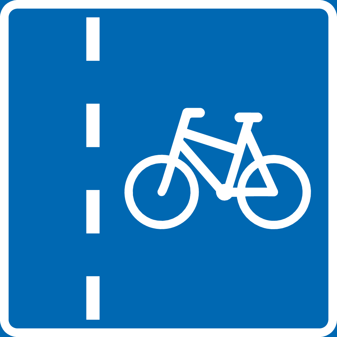 Skilt 521 Sykkelfelt