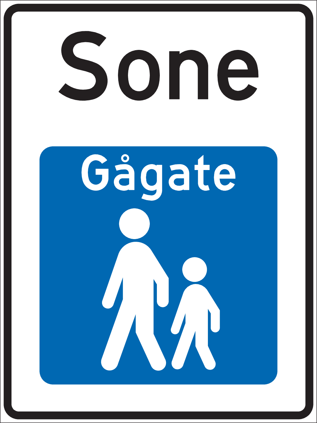 Skilt 548 Gågate