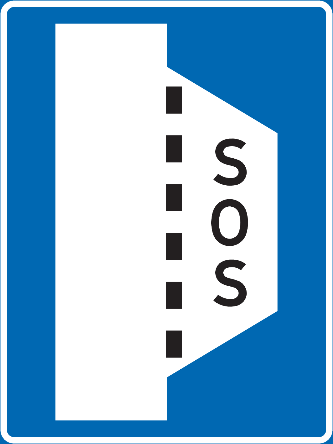 Skilt 555 Havarilomme
