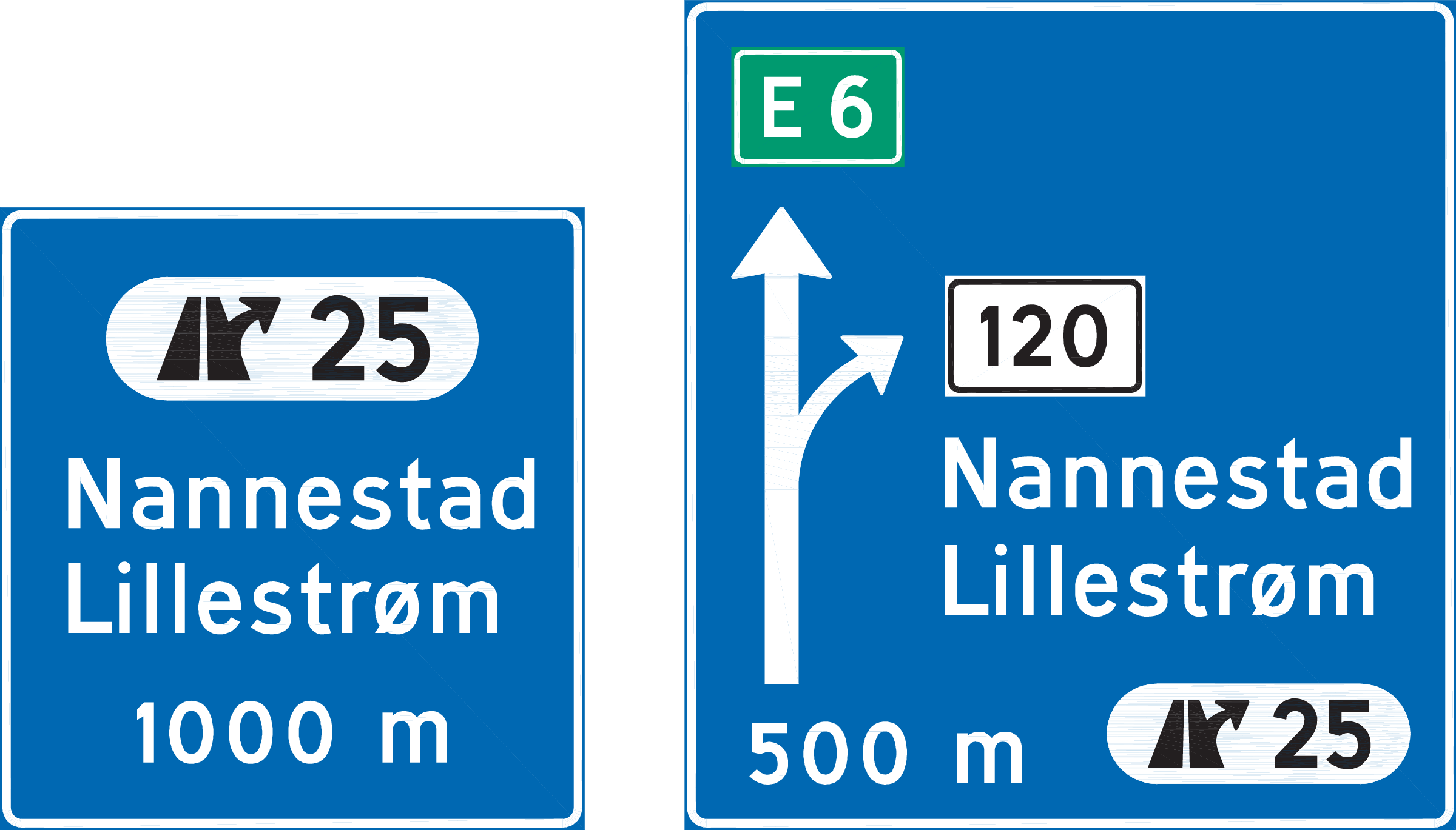 Skilt 705 Avkjøringstavle