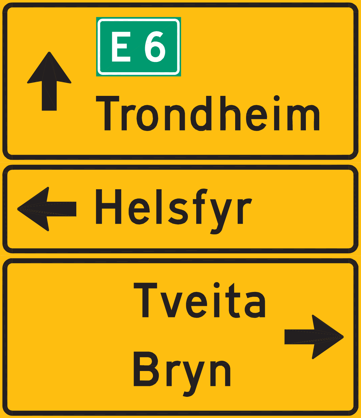 Skilt 711 Tabellvegviser