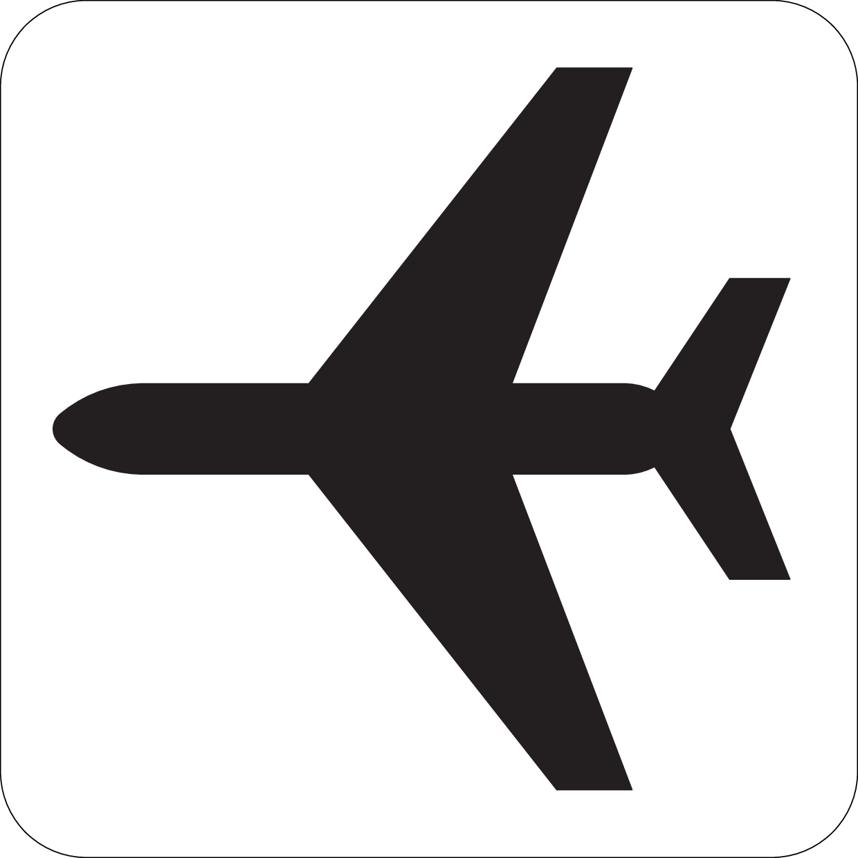 Skilt 771 Lufthavn/flyplass