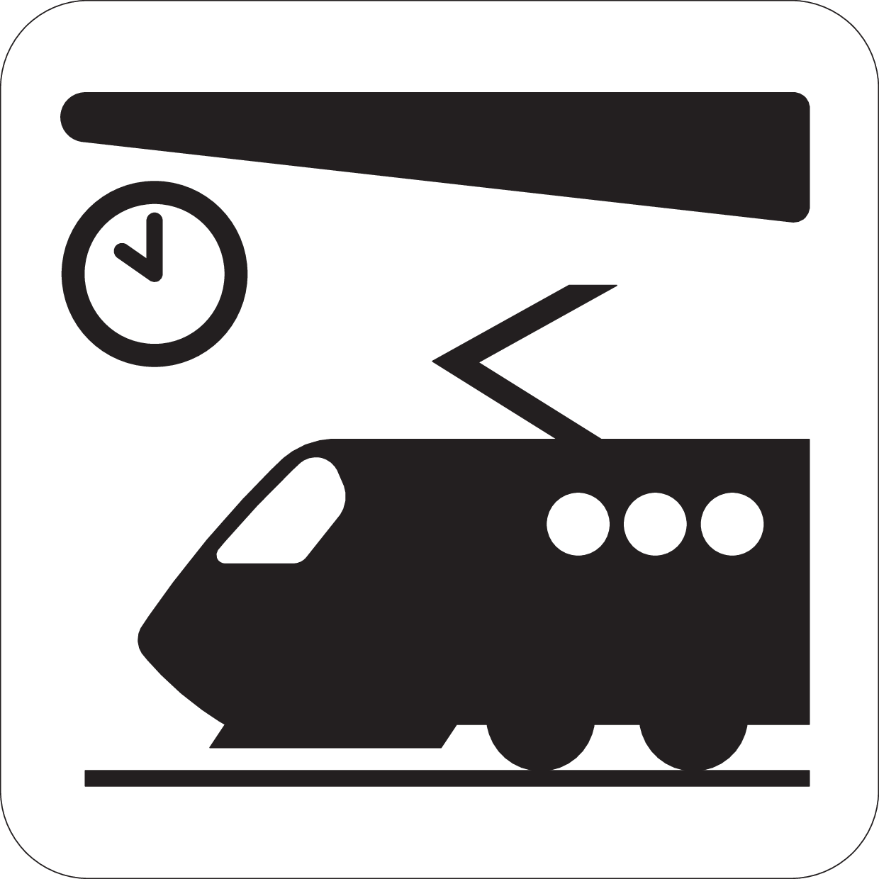 Skilt 774 Jernbanestasjon/togterminal