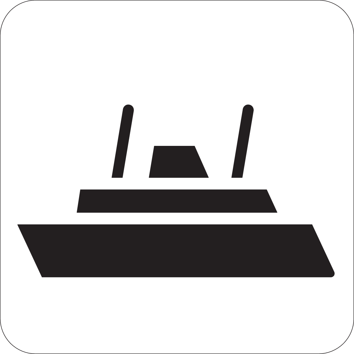 Skilt 775 Bilferje