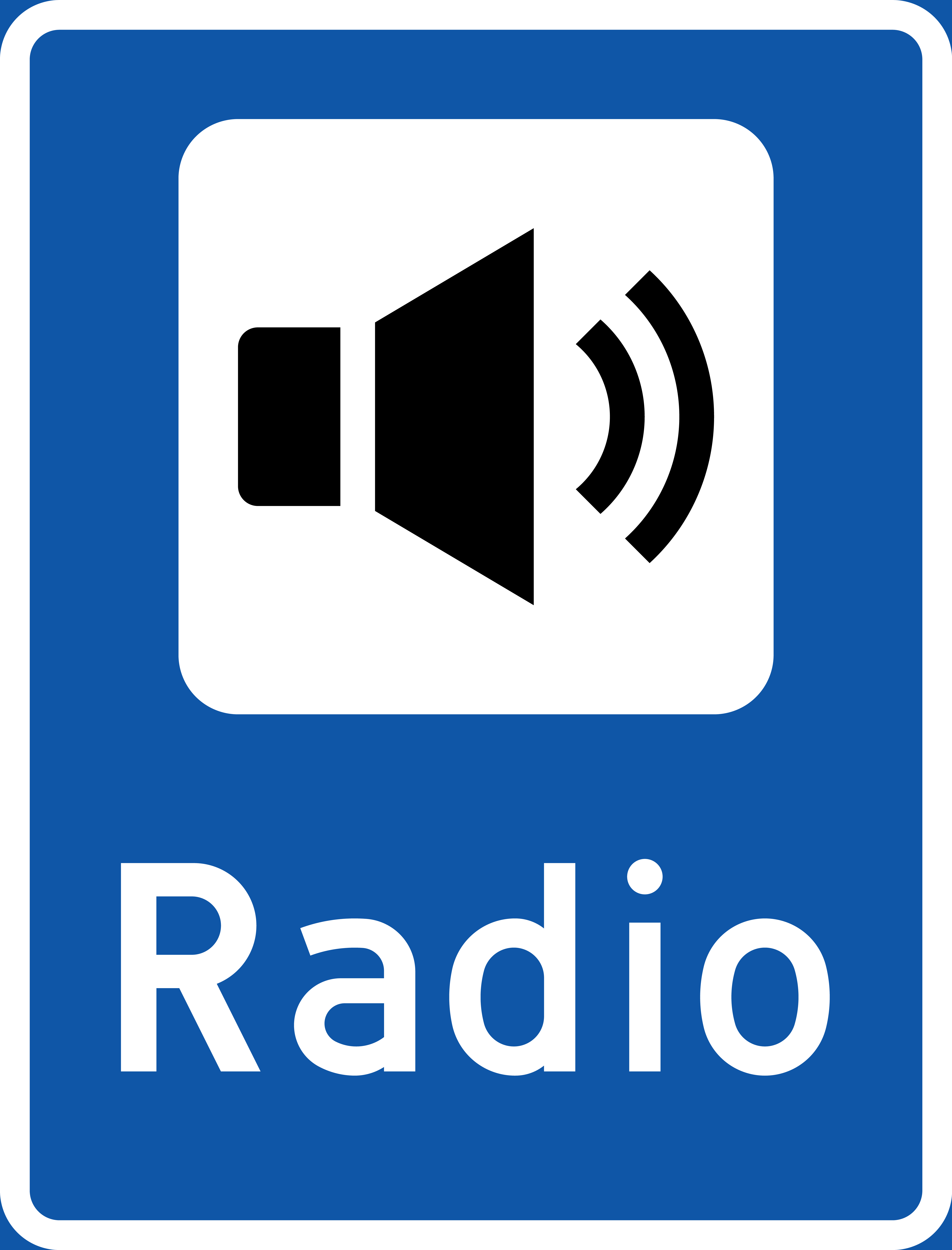 Skilt 601.1 Lytt til radio
