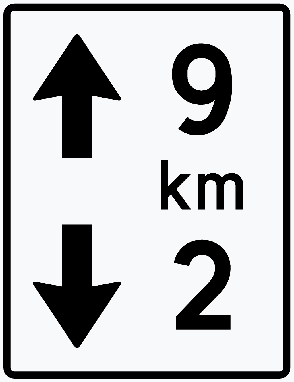 Skilt 916 Avstandsmarkering i tunnel