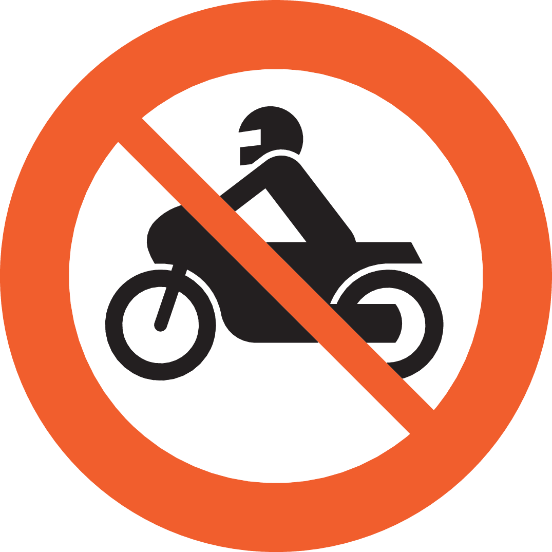 Skilt 306.4 Forbudt for motorsykkel og moped