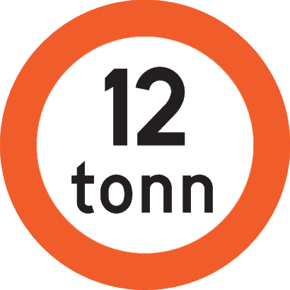 Skilt 318.1 Totalvektgrense