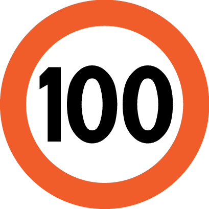 Skilt 362.100 Fartsgrense