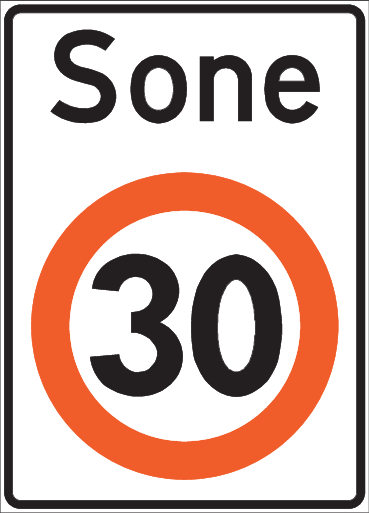 Skilt 366 Fartsgrensesone